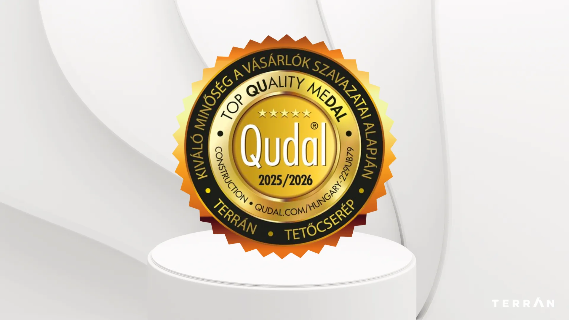 Five-Star Quality – Terrán Awarded the QUDAL® Gold Recognition